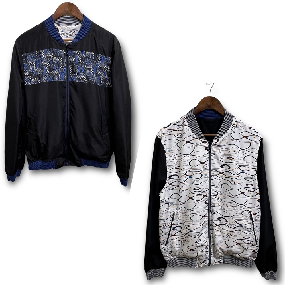 Robert Graham Limited Edition Fielding Reversible Bomber Jacket 

Size Large